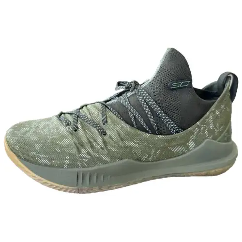 Under Armour CURRY 5 Abrasion Resistant Low top Basketball Shoes Men's Green