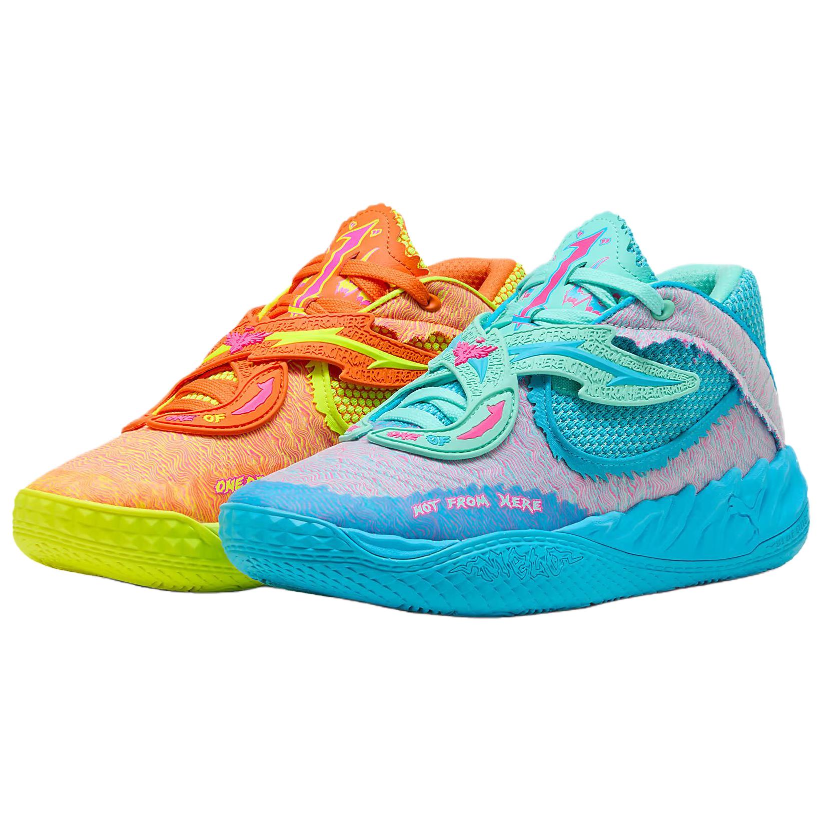 Мужские кроссовки PUMA × RICK AND MORTY MB.05 (сине-оранжевые)