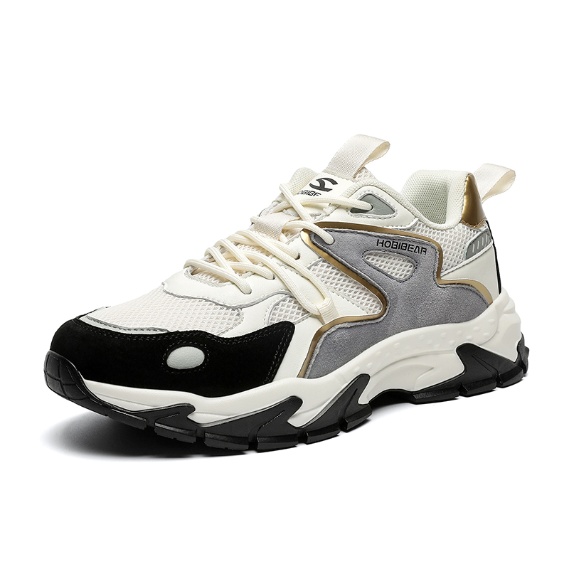 HOBIBEAR Textile, Synthetic Leather Slip Resistant And Breathable Low top Outdoor Shoes Men’s
