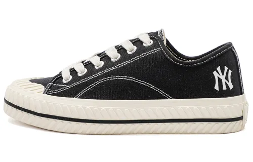 MLB Playball Slip Resistant Abrasion Resistant Low top Canvas Shoes Unisex Black