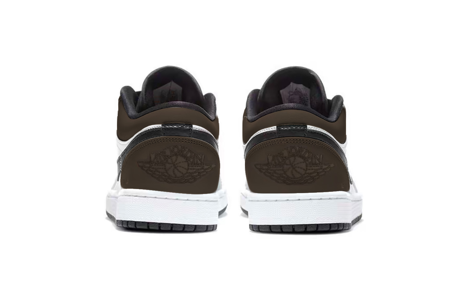 Jordan Air Jordan 1 Latte Low top Vintage Basketball Shoes Unisex Black Brown