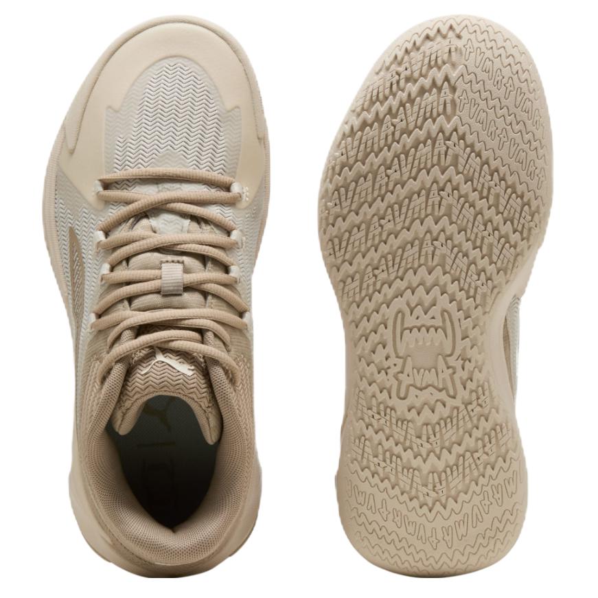PUMA Dagger Comfortable Abrasion Resistant Mid top Basketball Shoes Unisex Beige Brown