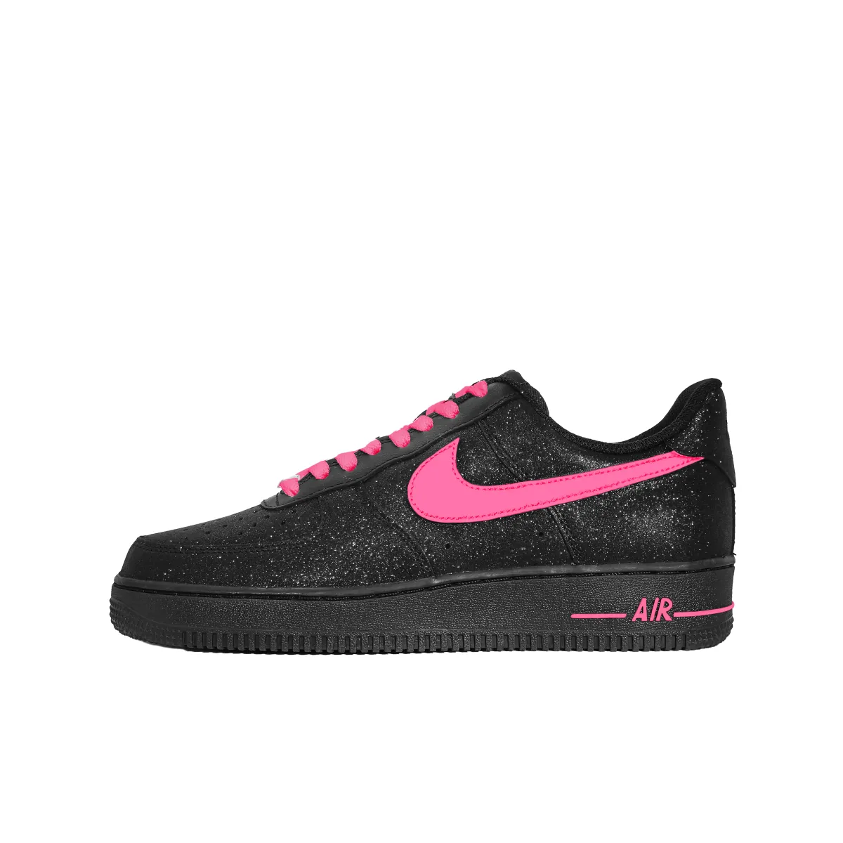 Nike Air Force 1 Height Increasing Low top Skateboard Shoes Unisex Black Pink