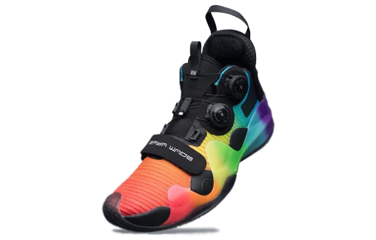 Li Ning WOW 8 Way Of Wade 8 Slip Resistant Coverage Support Rebound Mid top Basketball Shoes Men’s Rainbow