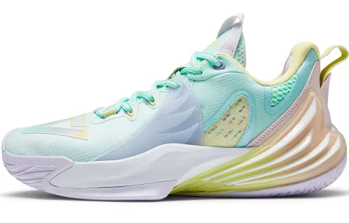PEAK Hunter Shadow 2.0 Cushioning, Wear Resistant Low top Basketball Shoes Men's Sky Azure