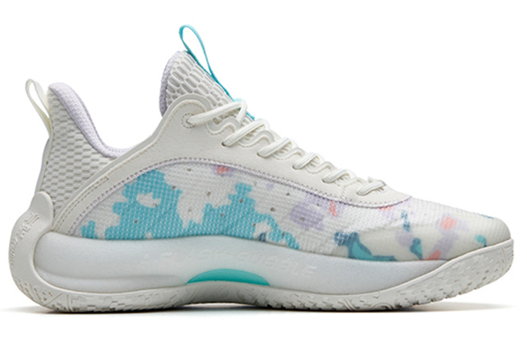 Anta Cement Bubble 2.0 Low top Performance Basketball Shoes Men’s White Purple