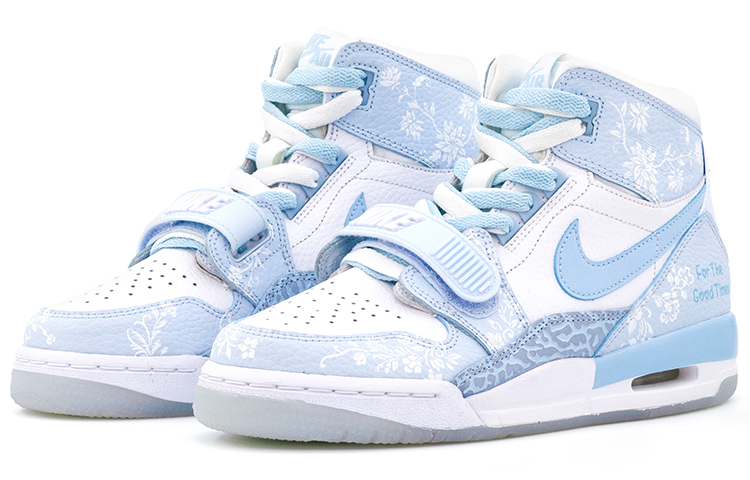 Jordan Legacy 312 High top Vintage Basketball Shoes Women’s Carolina Blue