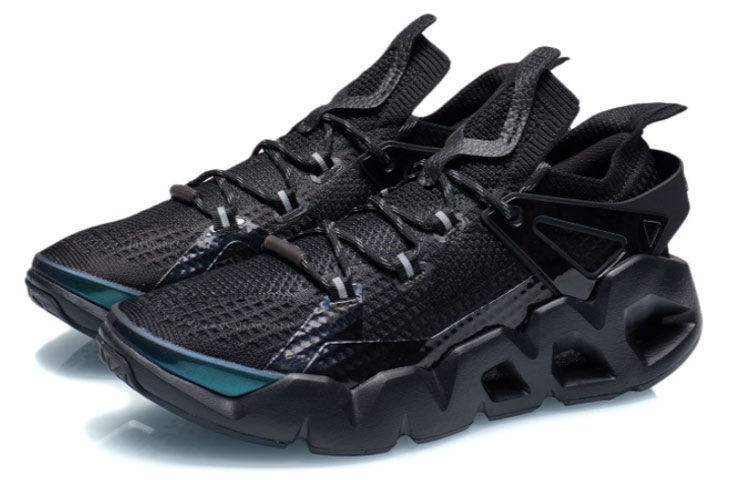 Li Ning Essence 2.3 Delta Cushioning Breathable Low top Vintage Basketball Shoes Women’s Black