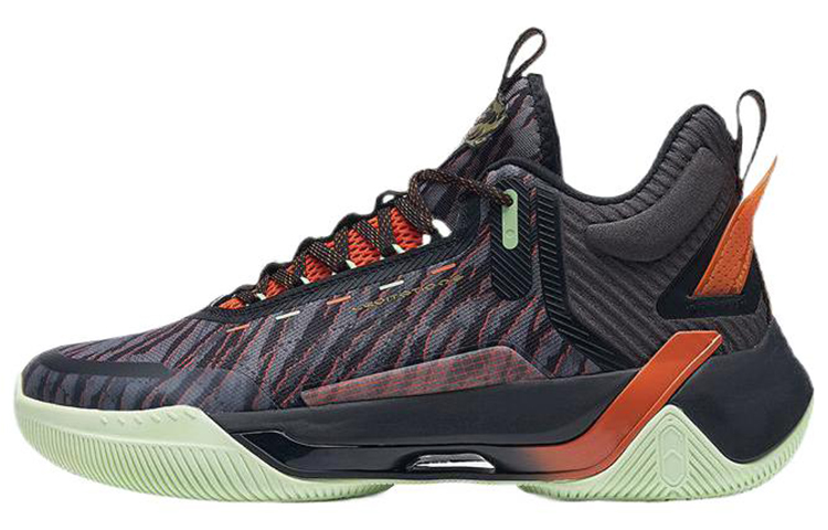 XTEP Levitation 6 Basketball Shoes Men’s Mid Top Black/Orange