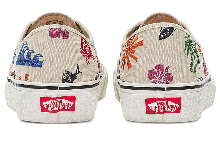Кеды Vans Authentic (белые) — 白色绣花 — фото 5