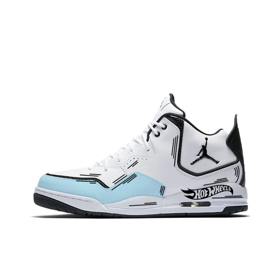 Jordan Courtside 23 Vintage Basketball Shoes Men's Mid Top Blue