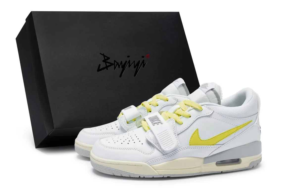 Jordan Legacy 312 811 Manufacturing, Summer Escape Yellow, Special Shoe Box Cushioning Abrasion Resistant Low top