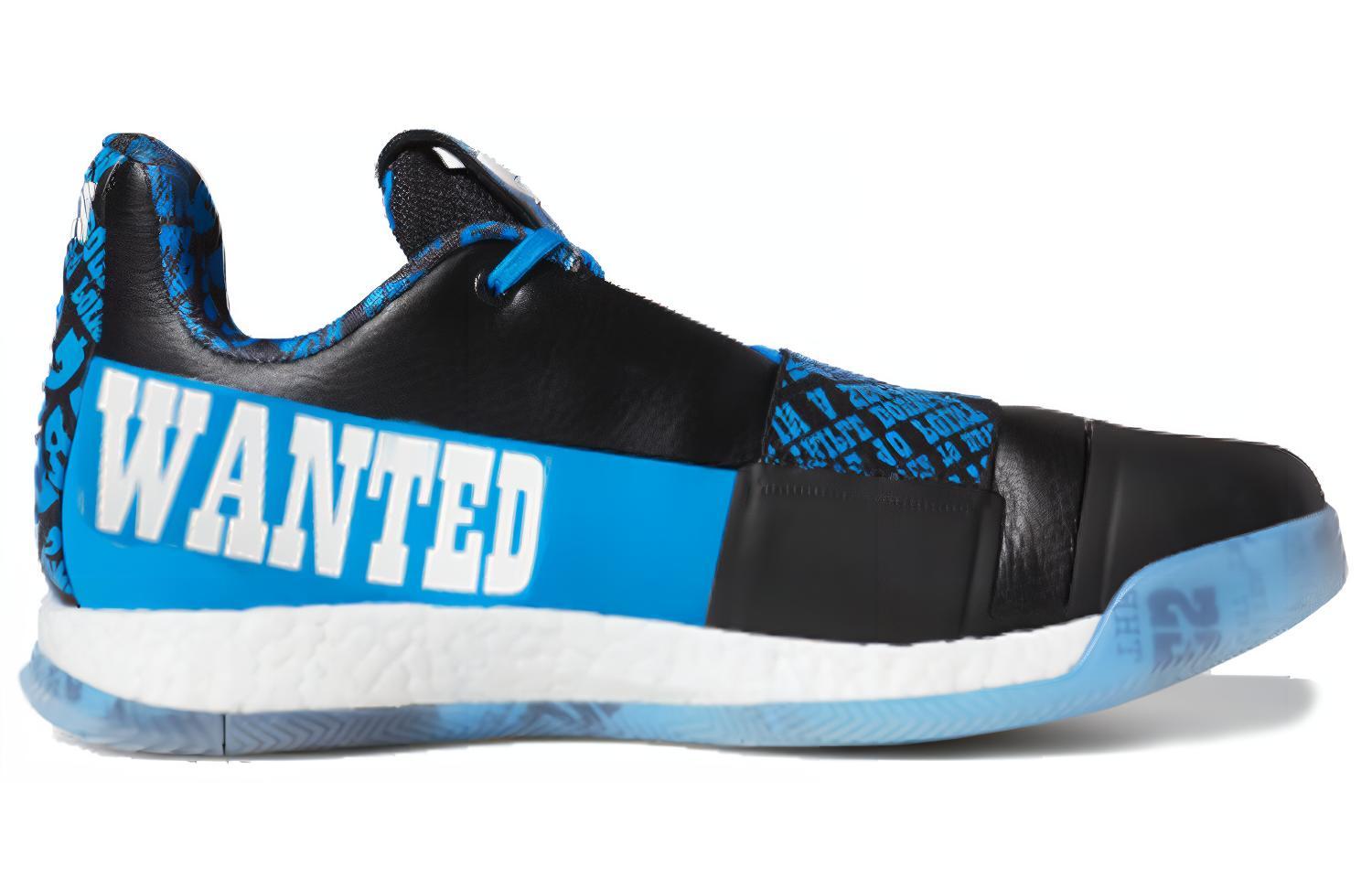 Мужские кроссовки adidas Harden Vol.3 (черный / синий) — Чёрный / синий — фото 2