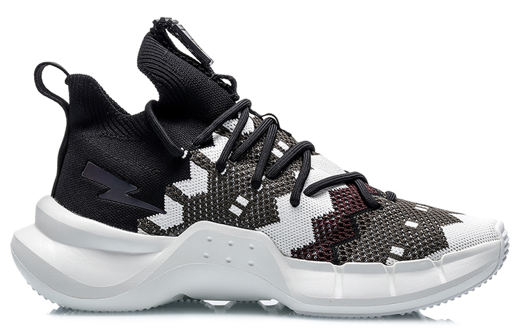 Neil Barrett X Li Ning Essence 2.3 Vintage Basketball Shoes Men’s Mid Top Black/White