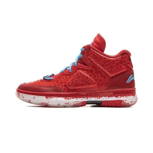 Li Ning WOW 1 Basketball Shoes Men's High Top Bright Neon
