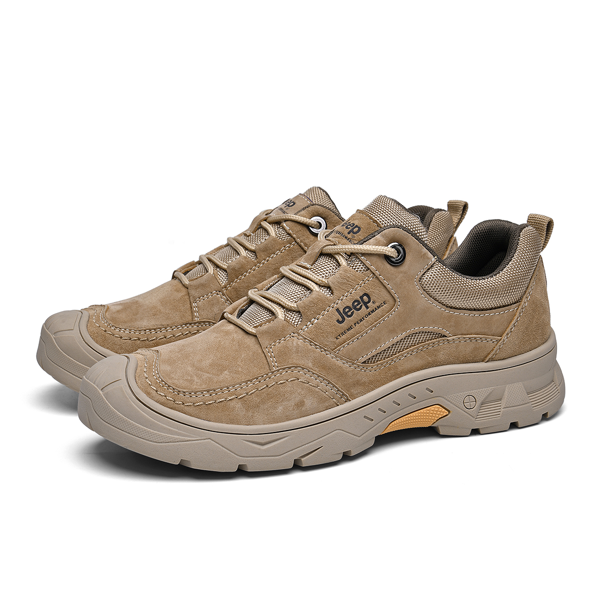 Jeep Textile, Pigskin Low top Outdoor Shoes Men’s Sand