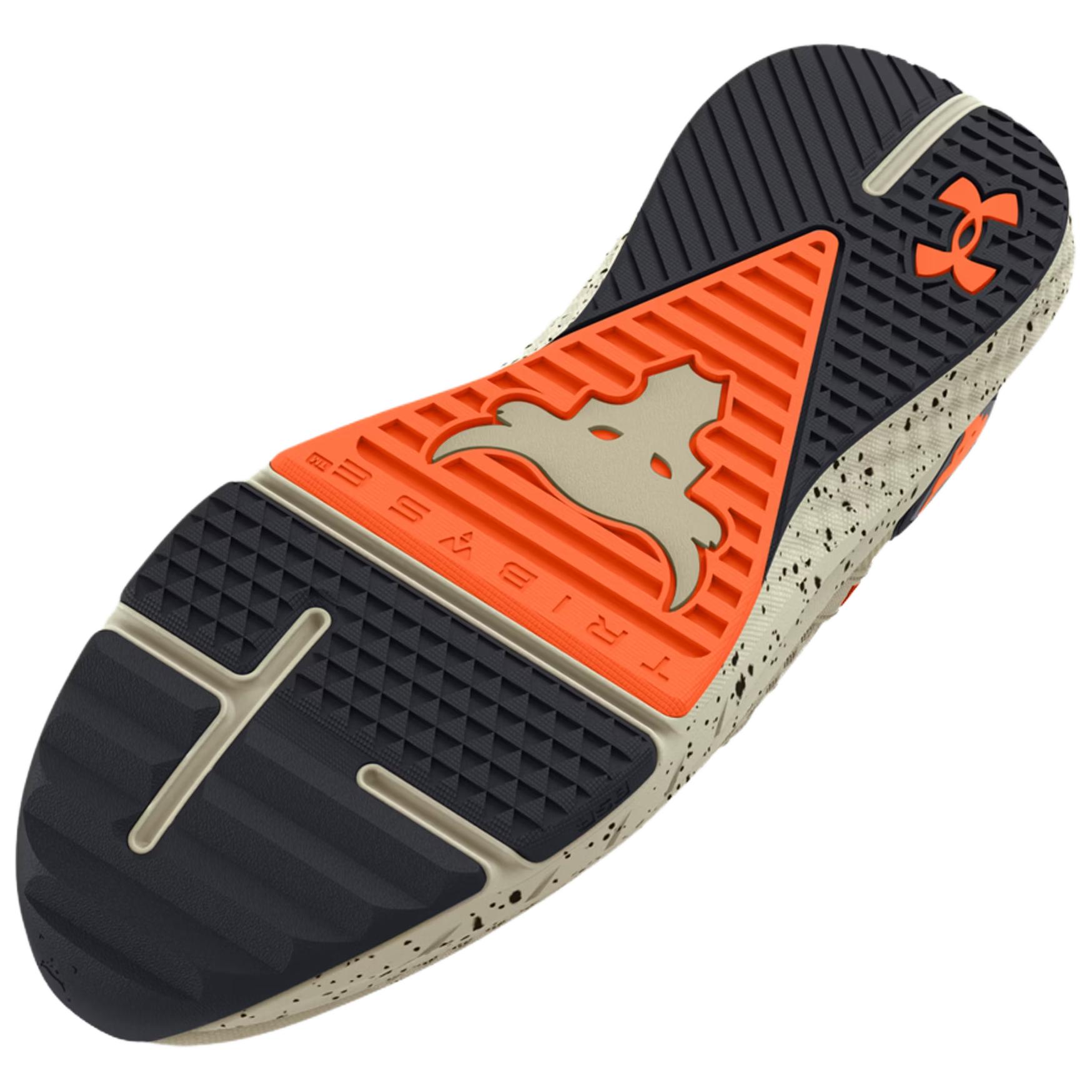 Under Armour Project Rock BSR 4 Breathable Low top Training Shoes Men’s Beige Black
