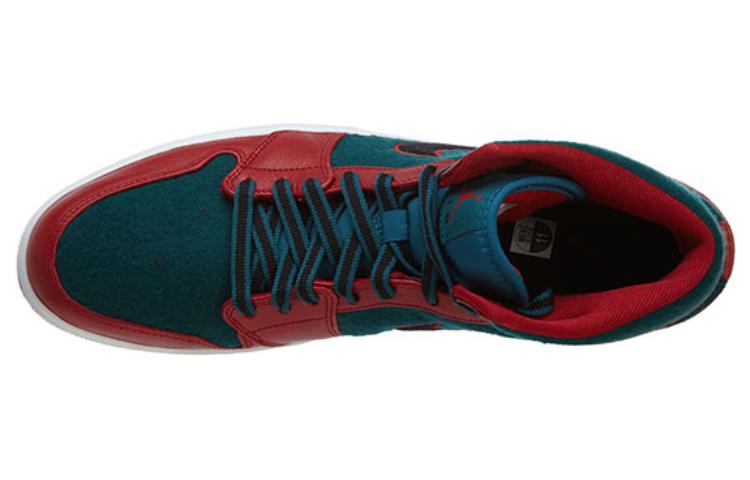 Jordan 1 Mid Gym Red Black Dark Sea
