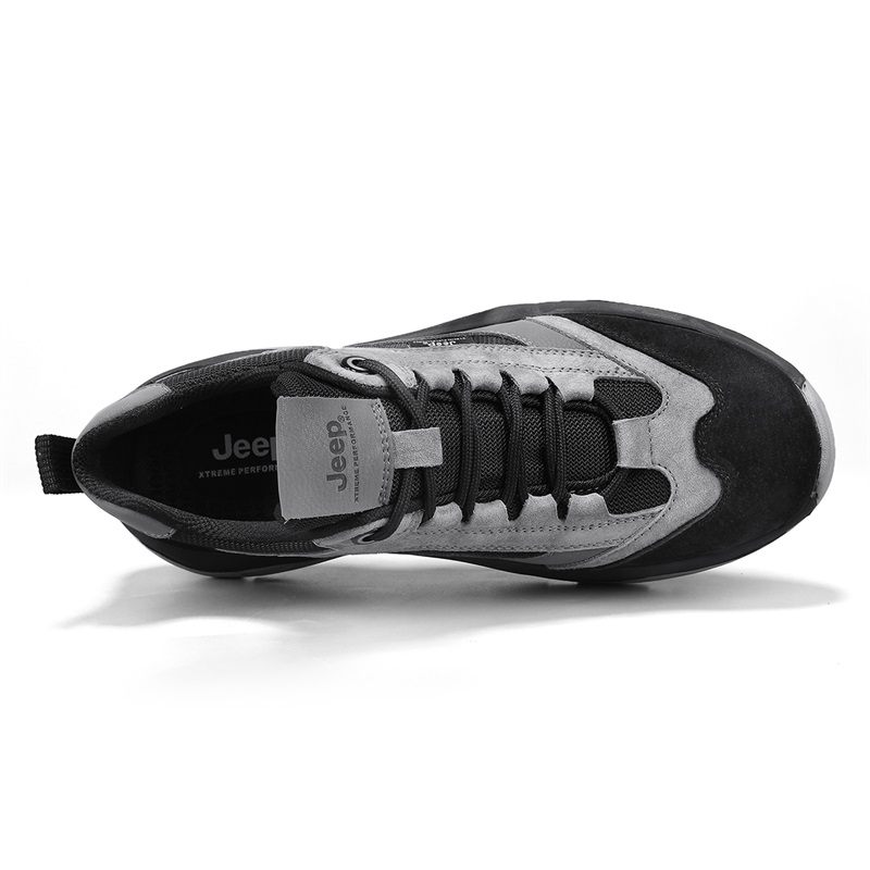 Jeep Slip Resistant Abrasion Resistant Low top Hiking Shoes Men’s Gray
