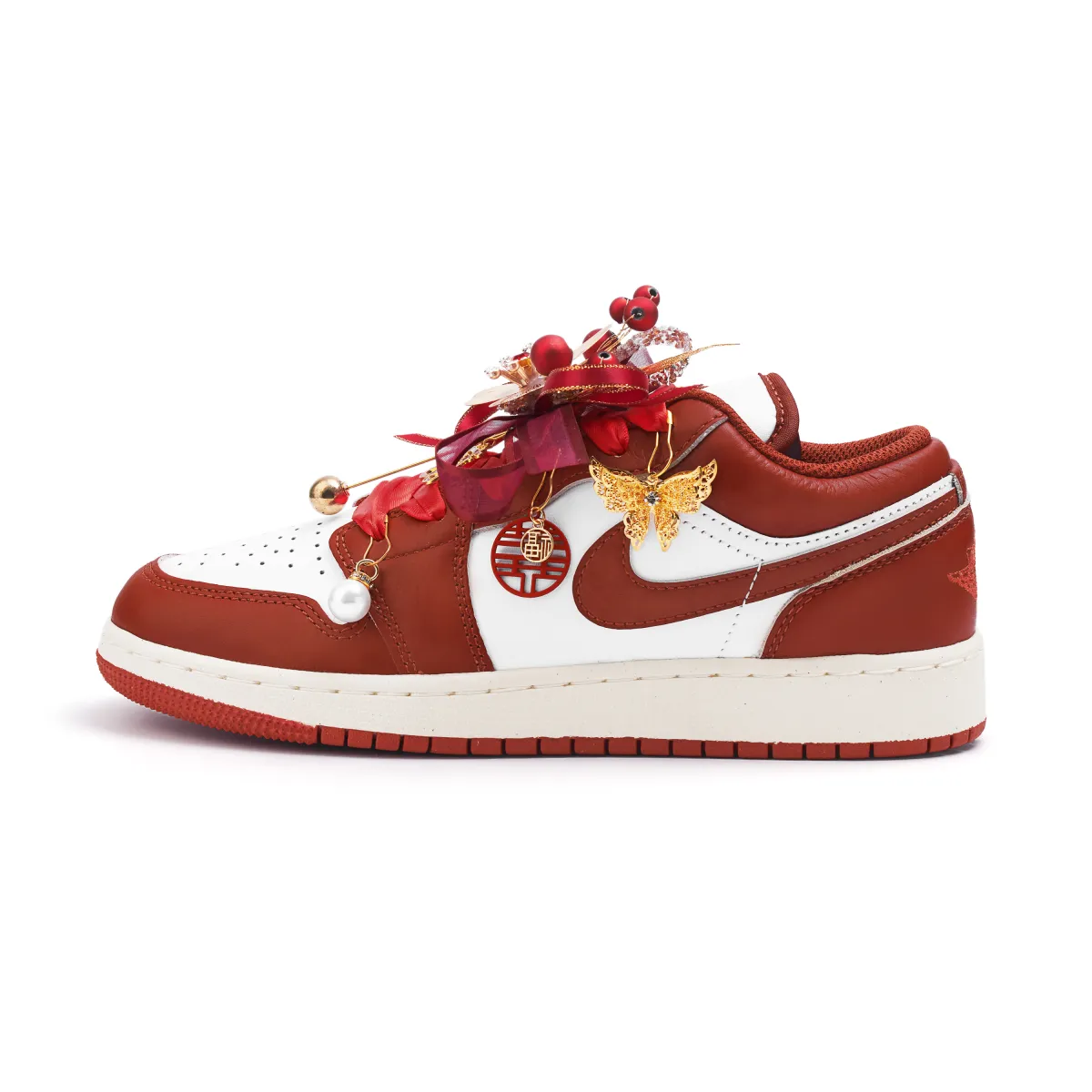Jordan Air Jordan 1 Low top Vintage Basketball Shoes Women's Red