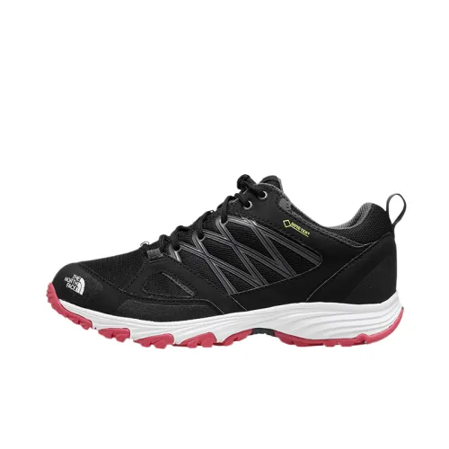THE NORTH FACE GORE TEX Waterproof And Breathable Low top Hiking Shoes Women's Black Pink