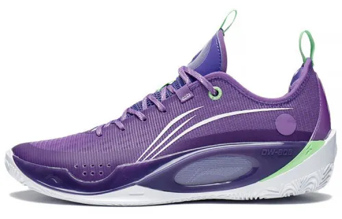 LiNing Wade's Way 808 2.0 Comfortable and Versatile Textile Synthetic Leather TPU Shock Absorbing Anti-Slip Wear Resistant Breathable Wrapping Support Low-top Basketball Shoes Men's Quartz Purple