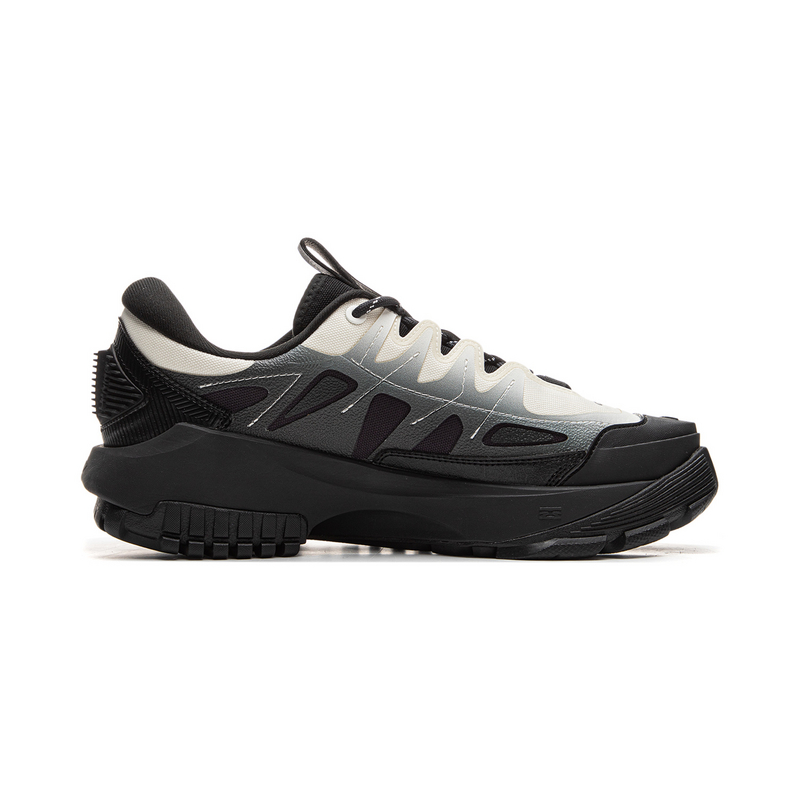 Li Ning Slip Resistant Abrasion Resistant Slip Resistant Abrasion Resistant Low top Hiking Shoes Men’s Black White