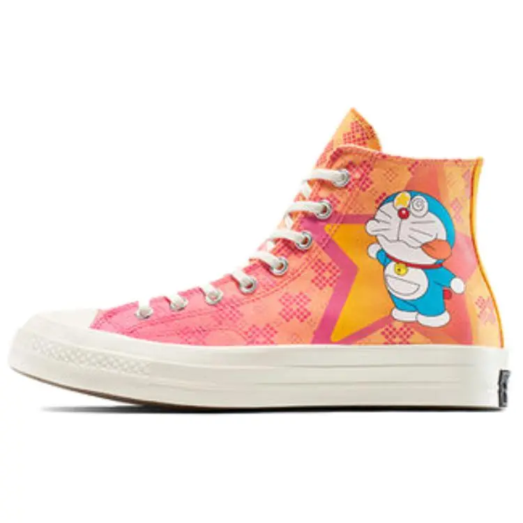 Chuck 70 Doraemon x Chuck 70 Converse High 'Habanero Gold Flamingo'