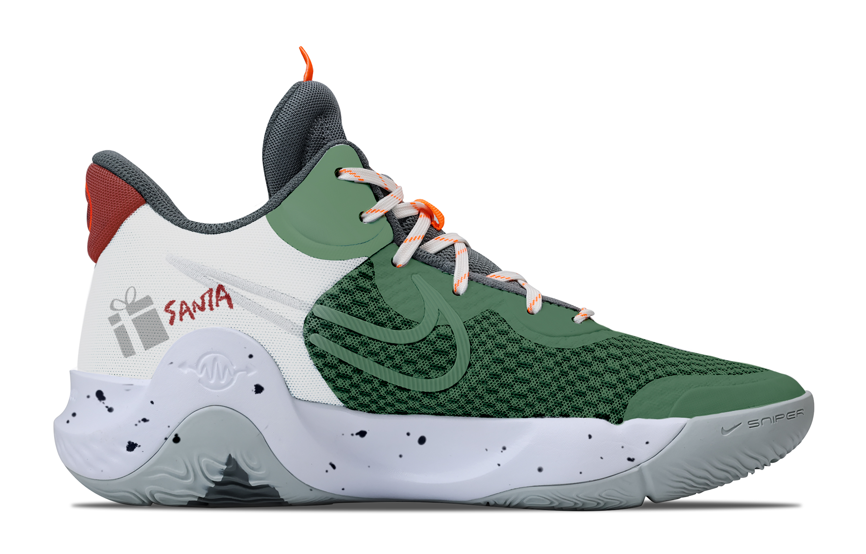 Nike KD Trey 5 IX Cushioning Abrasion Resistant Impact Resistant Super Light Mid top Basketball Shoes Unisex Green
