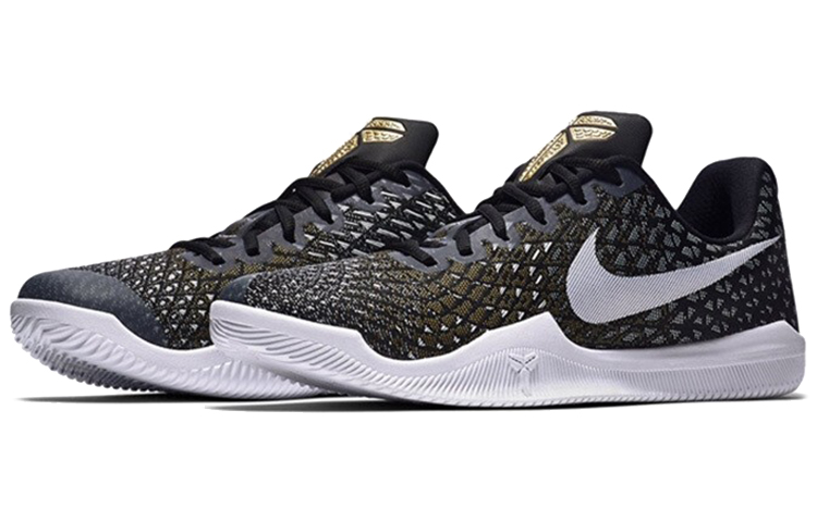 Мужские кроссовки Nike Mamba Instinct EP (черно-серебристо-золотые) — Чёрный / серебристый / золотой — фото 3
