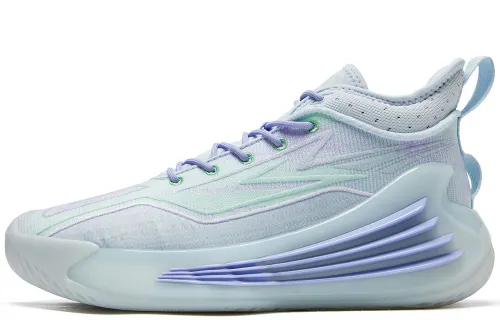PEAK Basketball Shoes Men's Mid Top Cherry Grass Purple