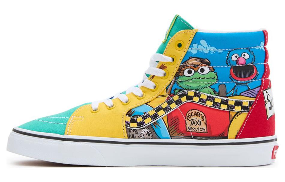 Кеды SESAME SESAME STREET/ x Vans SK8 (бирюзовый / синий / красный)