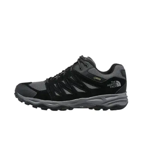 THE NORTH FACE Slip Resistant, Abrasion Resistant, Breathable Low top Mountaineering & Hiking Shoes Men's Black