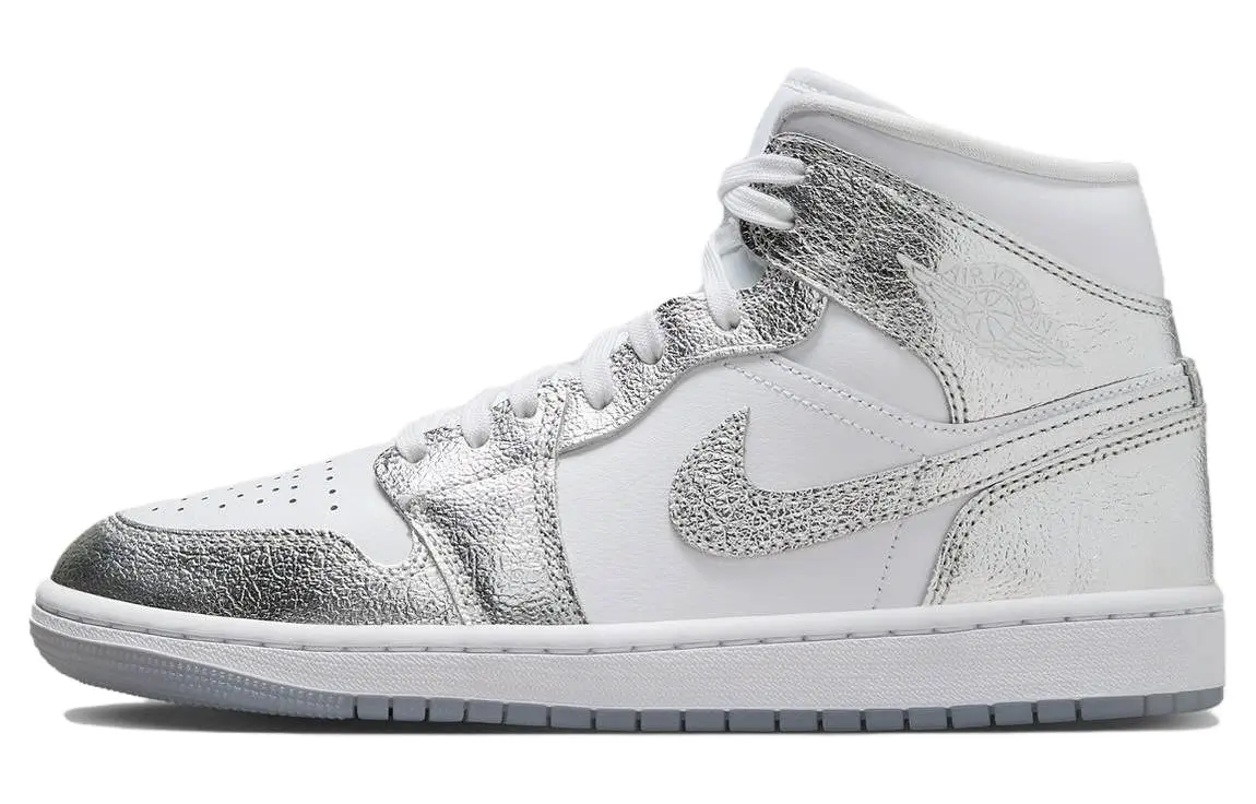 Jordan 1 Mid SE Metallic Silver Women's