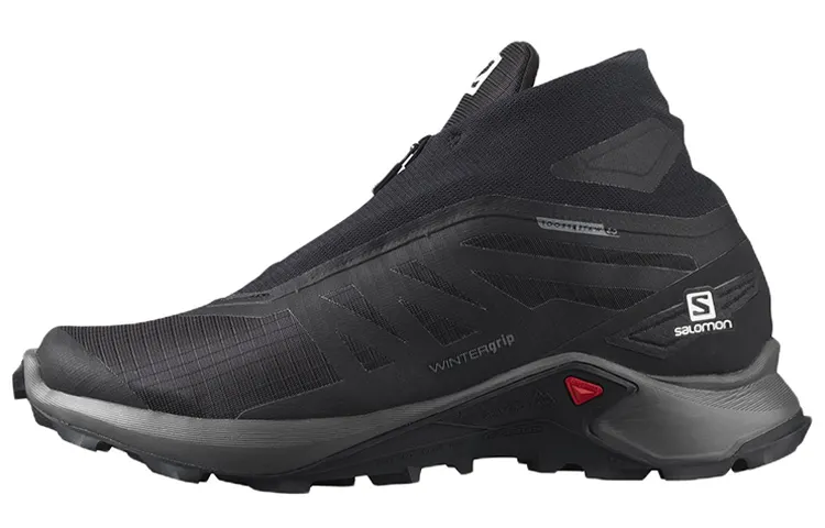 SALOMON Supercross Fabric Abrasion Resistant Mid top Mountaineering Hiking Shoes Men's Black