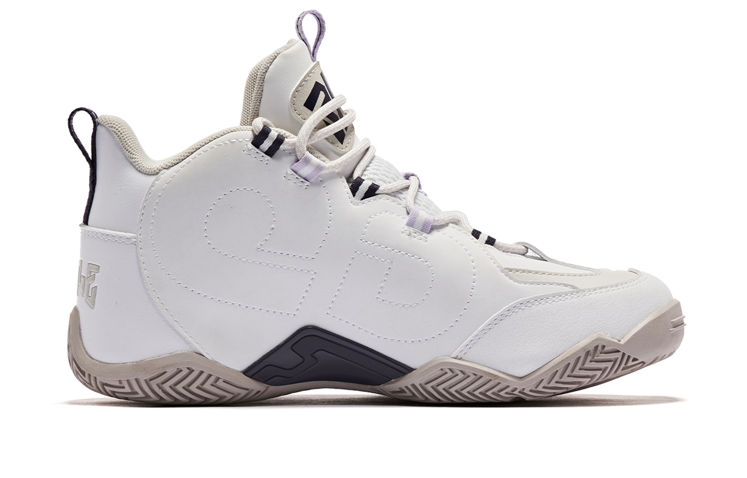 QIAODAN Non slip, Wear resistant, Impact resistant Mid top Basketball Shoes Women’s Black White