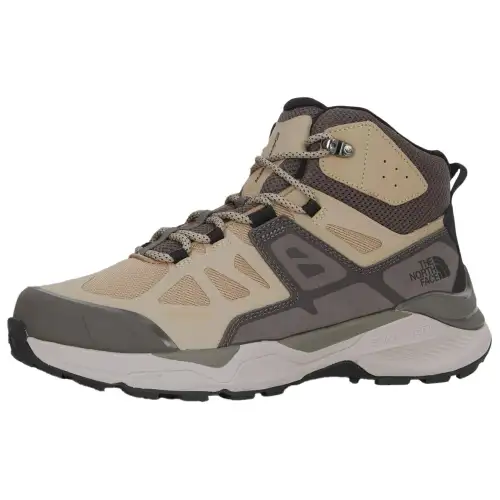 THE NORTH FACE ENERGY TECH Slip Resistant Abrasion Resistant Mid top Mountaineering Shoes Unisex Beige Brown