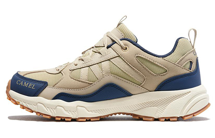 CAMEL Camel Panlong 1.0 Fashionable and comfortable shock-absorbing, non-slip and wear-resistant low-top hiking shoes men's khaki blue