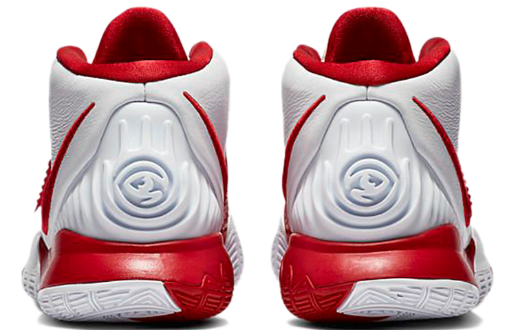 Кроссовки Nike Kyrie 6 TB EP (белый / красный) — Белыйкрасный — фото 5