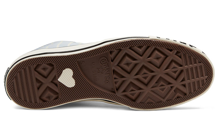 Женские кеды Converse 1970s Chuck 70 Love Fearlessly (светло-голубые) — фото 6
