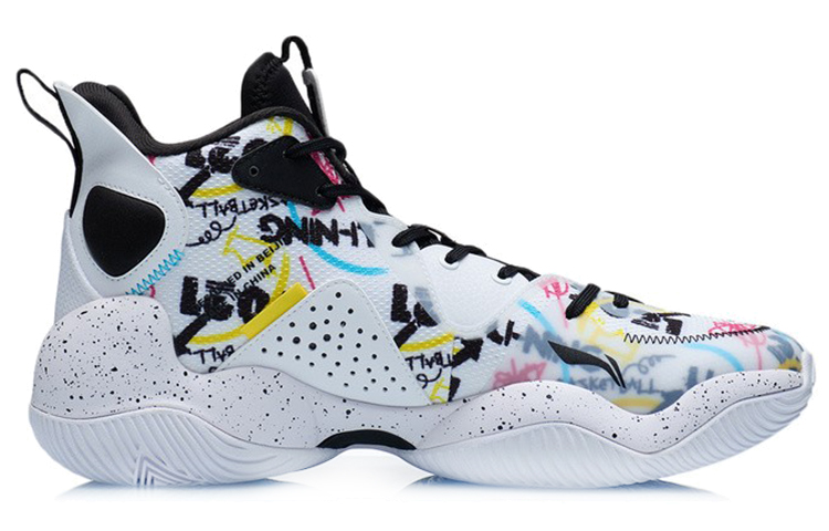 Li Ning Textile, Synthetic Leather, TPU Cushioning Slip Resistant Abrasion Resistant Coverage Support Mid top