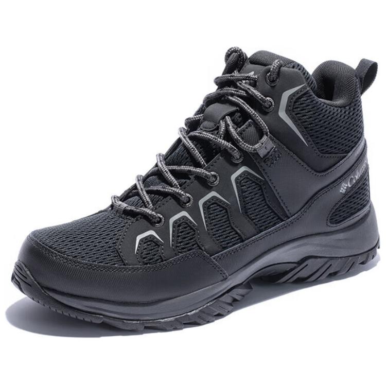 Columbia Slip Resistant Abrasion Resistant Mid top Hiking Shoes Men’s Black