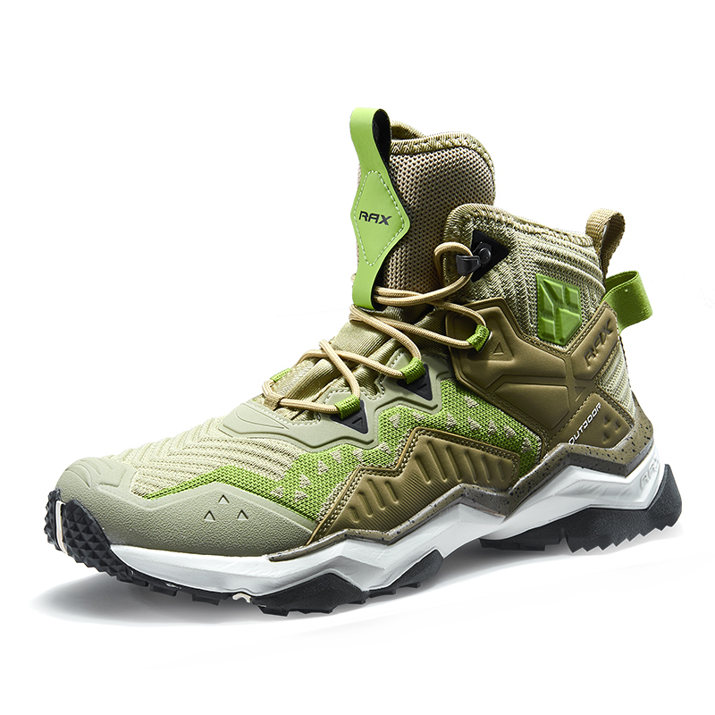 RAX Slip Resistant, Breathable, Lightweight High top Outdoor Shoes Men’s Green