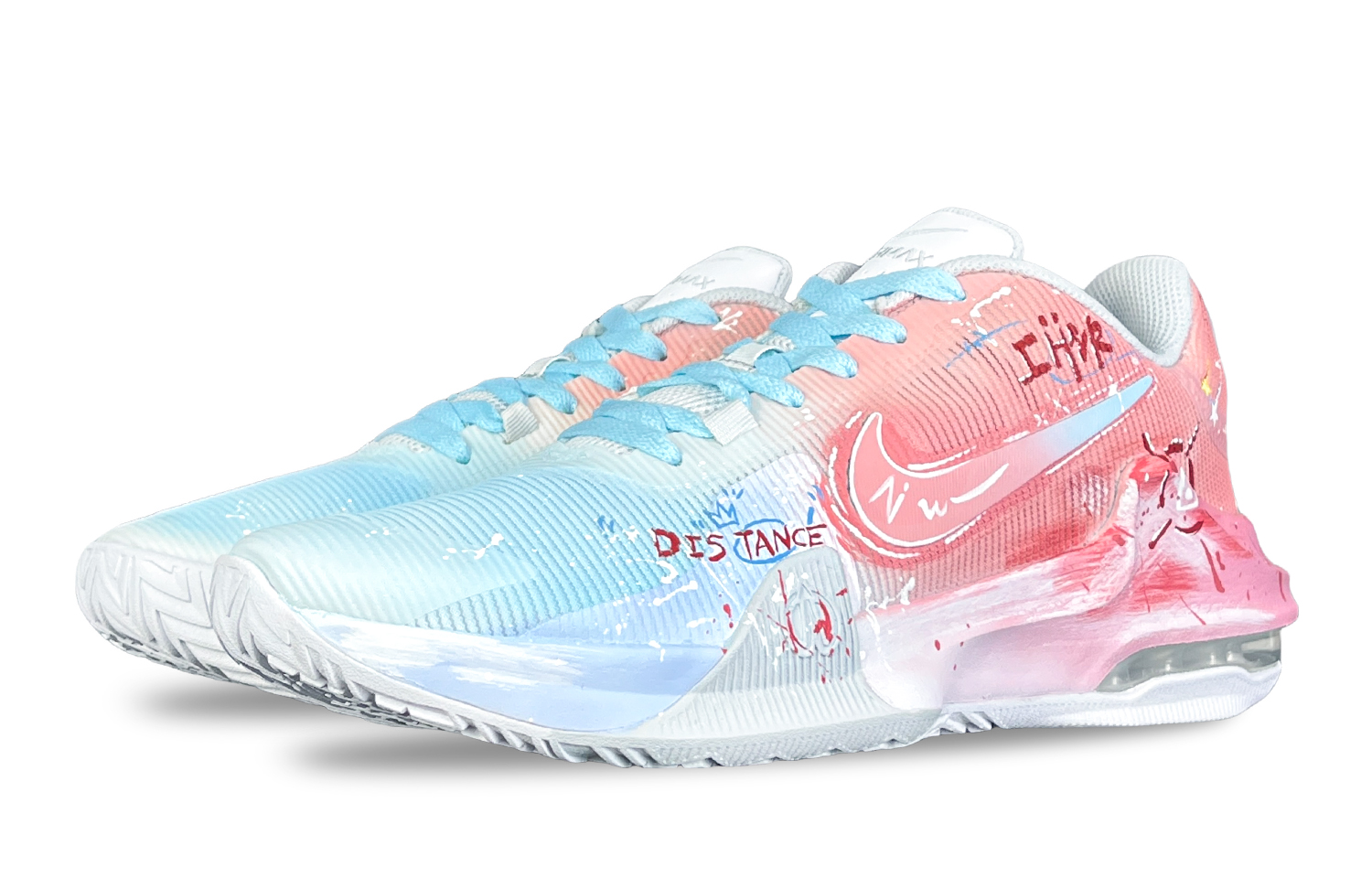 Nike Air Max Impact 4 Basketball Shoes Men’s Mid Top Blue/Pink