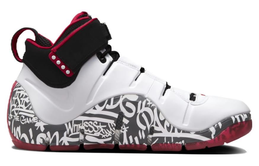 Мужские кроссовки Nike Lebron 4 "Graffiti" (белые) — Белый — фото 2