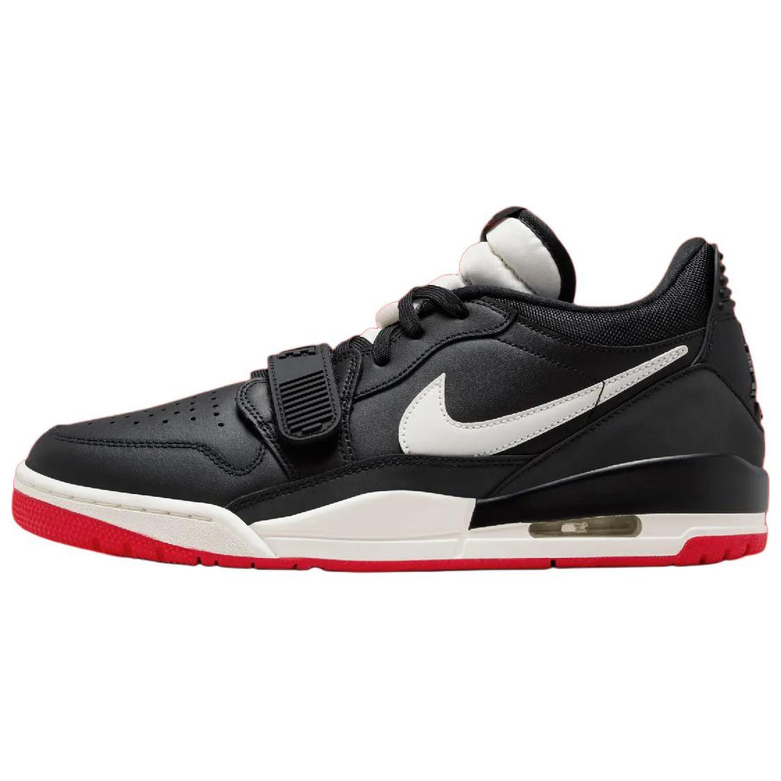 Jordan Legacy 312 Low Black Sail University Red