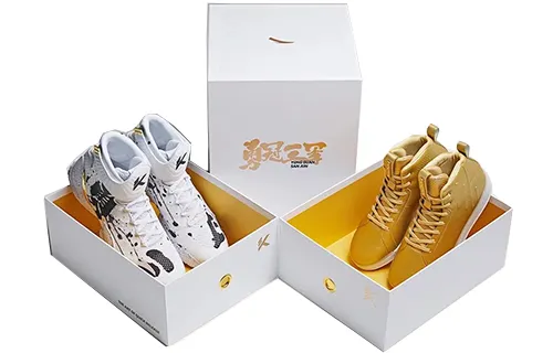 Anta Anta KT3 Thompson Bravely Champions Three Army Championship Set Edition Commemorative Gift Box Set Limited Edition Low Top Practical Basketball Shoes Men's White Yellow