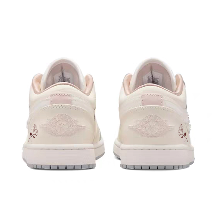 Jordan Air Jordan 1 Cushioning Low top Vintage Basketball Shoes Women’s Ecru