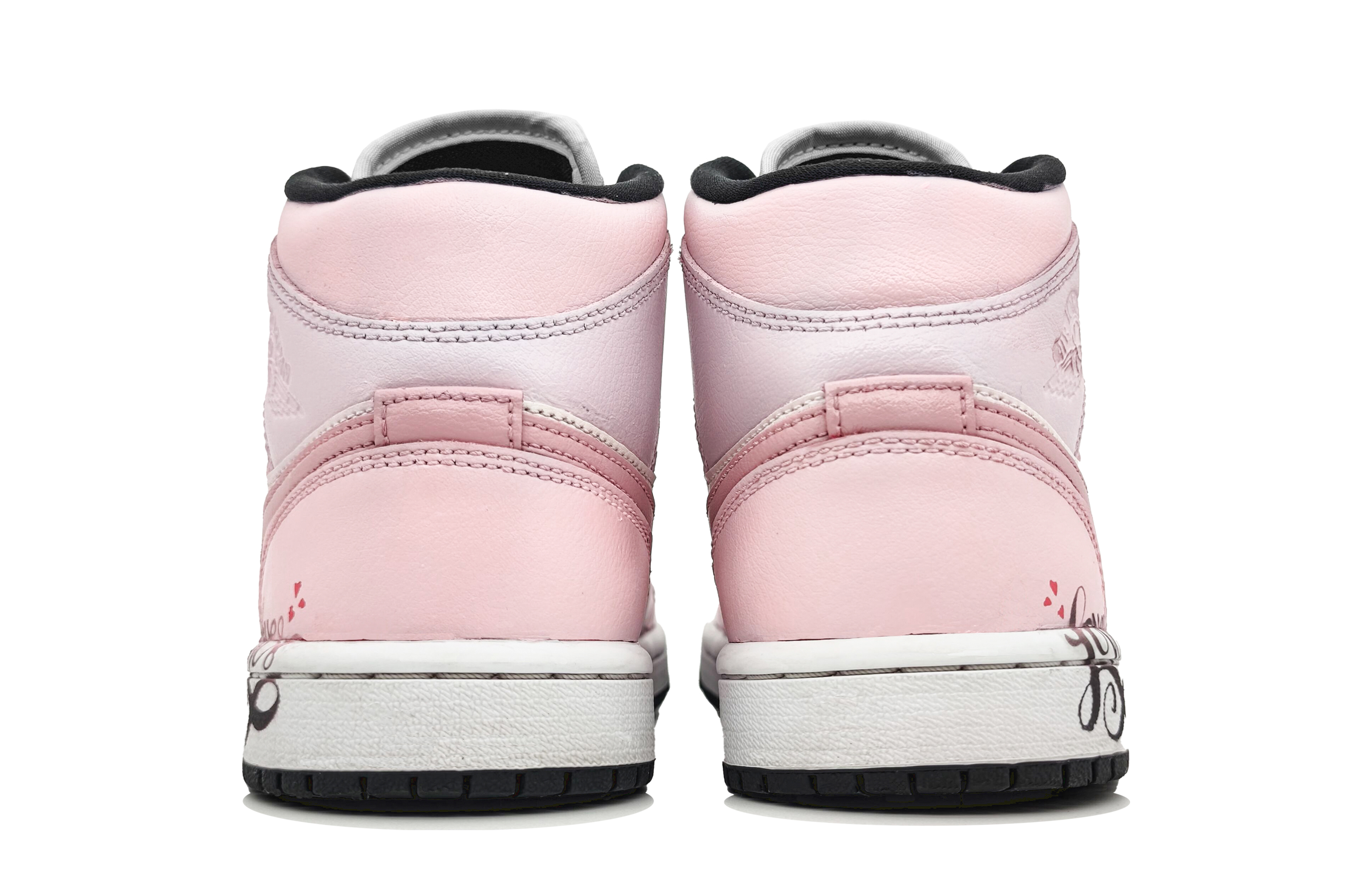 Jordan Air Jordan 1 Slip Resistant High top Vintage Basketball Shoes Men’s Love Pink