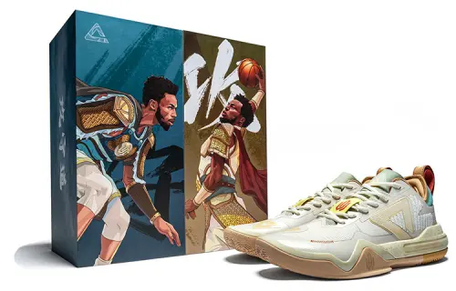 PEAK Andrew Wiggins AW1 Basketball Shoes Men's Low Top Bean Khaki
